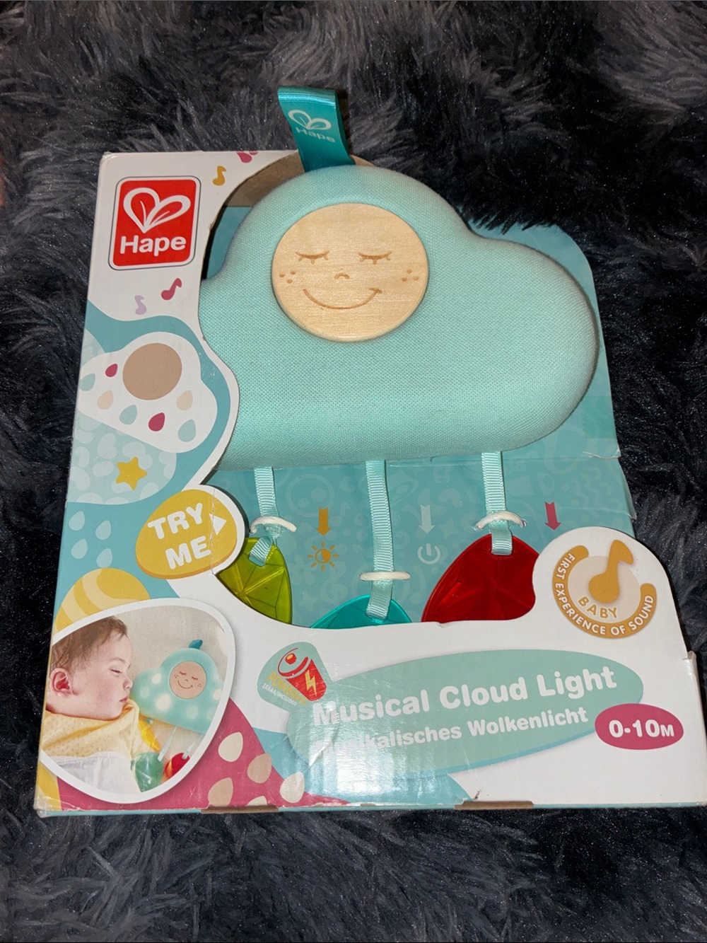 NWT Musical Cloud Light Hape heartbeat rain